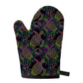 Psychedelic Sea Turtle Pattern Print Single Oven Mitt