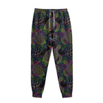 Psychedelic Sea Turtle Pattern Print Sweatpants