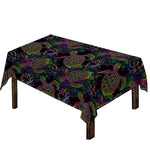 Psychedelic Sea Turtle Pattern Print Tablecloth