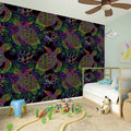 Psychedelic Sea Turtle Pattern Print Wall Sticker