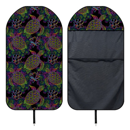 Psychedelic Sea Turtle Pattern Print Waterproof Car Seat Cover