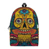 Psychedelic Skull Print Backpack