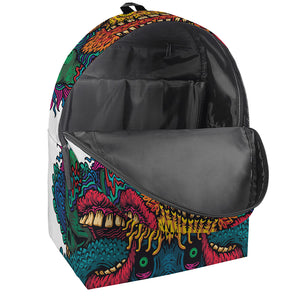 Psychedelic Skull Print Backpack