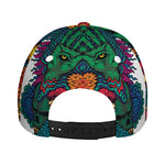 Psychedelic Skull Print Baseball Cap