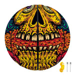 Psychedelic Skull Print Basketball
