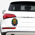 Psychedelic Skull Print Car Sticker