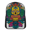Psychedelic Skull Print Casual Backpack