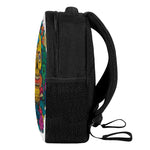 Psychedelic Skull Print Casual Backpack