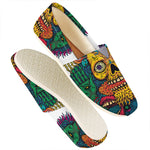 Psychedelic Skull Print Casual Shoes