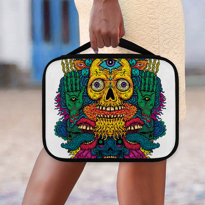 Psychedelic Skull Print Classic Bible Case