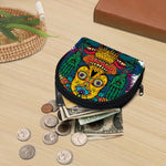 Psychedelic Skull Print Coin Purse
