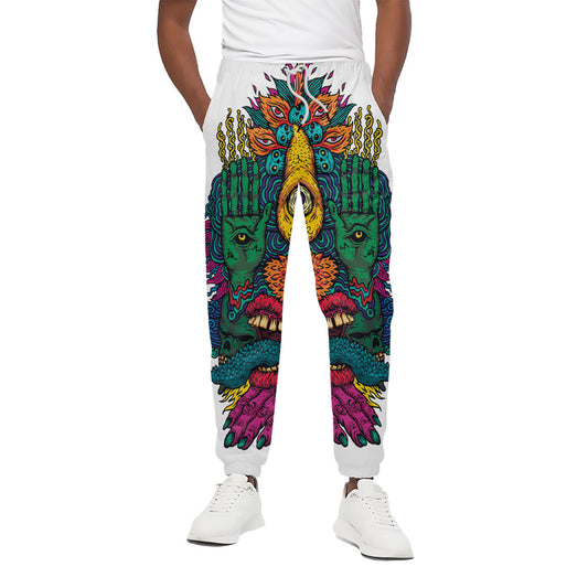 Psychedelic Skull Print Cotton Pants