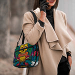 Psychedelic Skull Print Double Strap Bible Bag