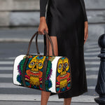 Psychedelic Skull Print Duffle Bag