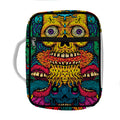 Psychedelic Skull Print Front Pocket Bible Bag
