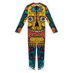 Psychedelic Skull Print Jumpsuit