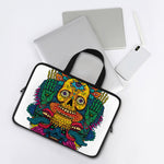 Psychedelic Skull Print Laptop Sleeve With Handle