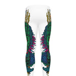 Psychedelic Skull Print Men's leggings