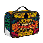 Psychedelic Skull Print Portable Lunch Bag