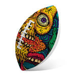 Psychedelic Skull Print Rugby Ball