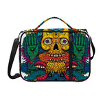 Psychedelic Skull Print Shoulder Strap Bible Bag