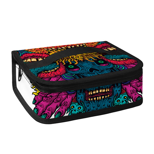 Psychedelic Skull Print Small Lunch Bag