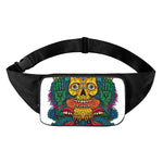 Psychedelic Skull Print Waist Bag