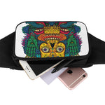 Psychedelic Skull Print Waist Bag