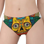 Psychedelic Skull Print Women's Panties