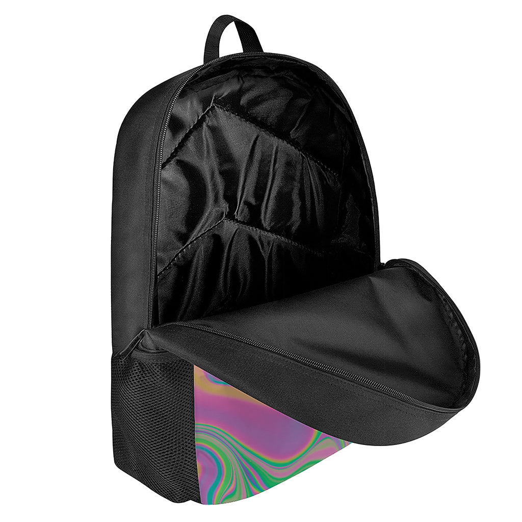 Psychedelic Soap Bubble Print 17 Inch Backpack