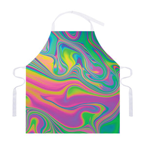 Psychedelic Soap Bubble Print Adjustable Apron