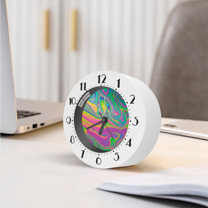 Psychedelic Soap Bubble Print Alarm Clock