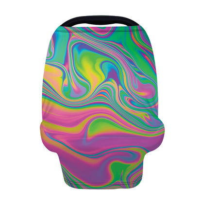 Psychedelic Soap Bubble Print Baby Seat Cover