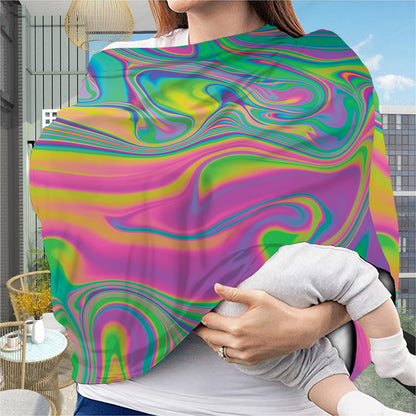 Psychedelic Soap Bubble Print Baby Seat Cover
