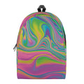 Psychedelic Soap Bubble Print School Backpack