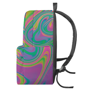 Psychedelic Soap Bubble Print Backpack