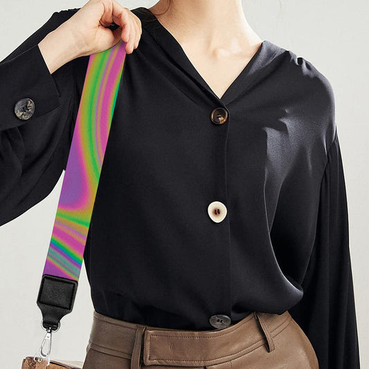 Psychedelic Soap Bubble Print Bag Strap