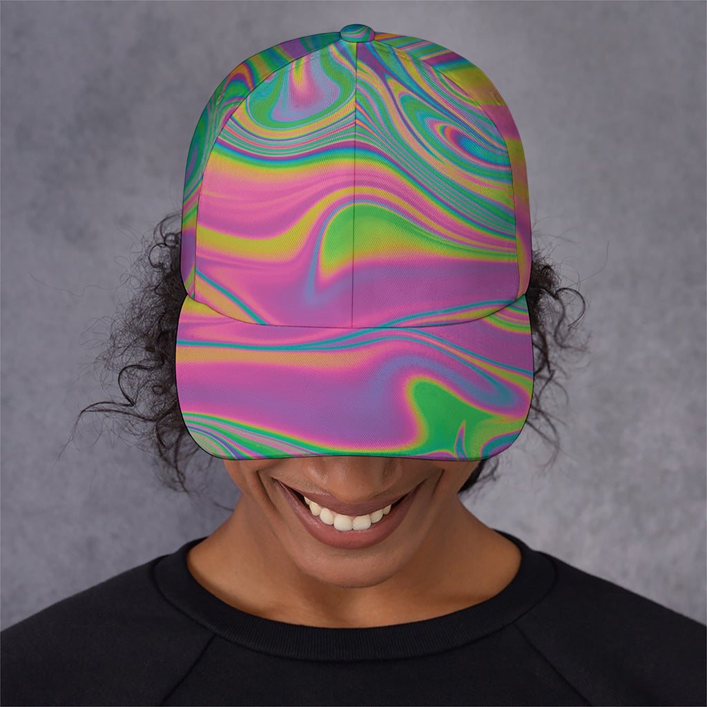 Psychedelic Soap Bubble Print Baseball Cap