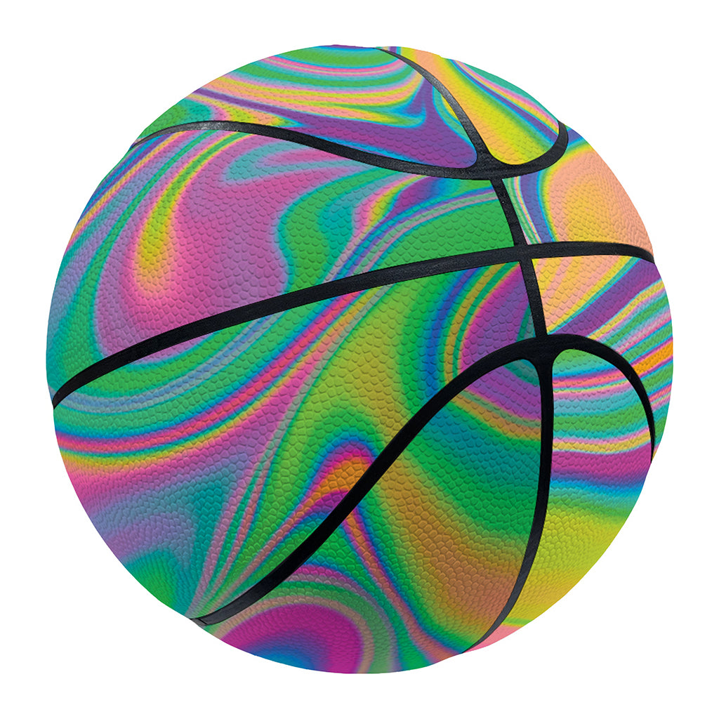 Psychedelic Soap Bubble Print Basketball
