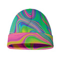 Psychedelic Soap Bubble Print Beanie