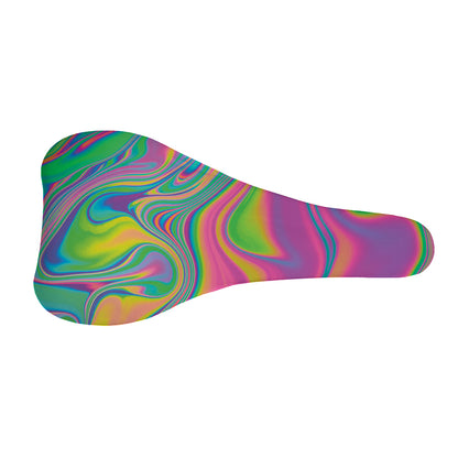 Psychedelic Soap Bubble Print Bicycle Seat Cover