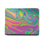 Psychedelic Soap Bubble Print Bifold Wallet