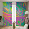 Psychedelic Soap Bubble Print Blackout Pencil Pleat Curtains