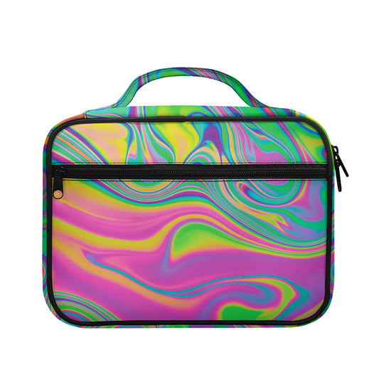 Psychedelic Soap Bubble Print Briefcase Bible Bag