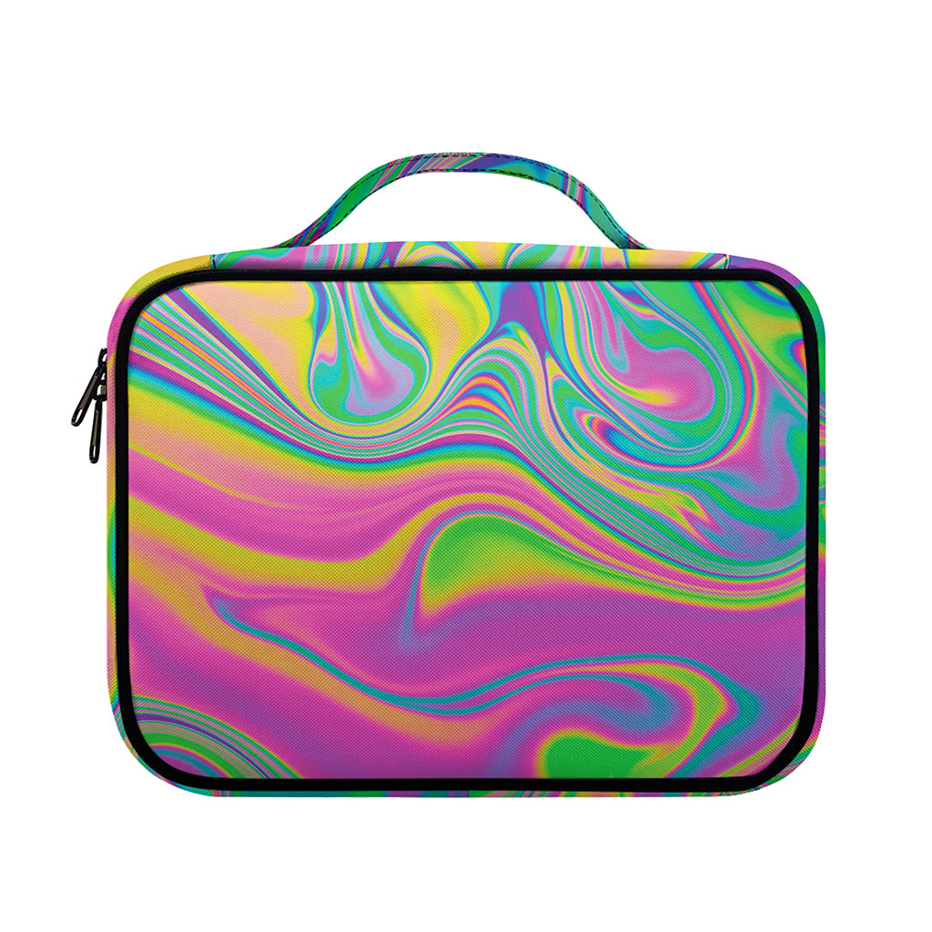 Psychedelic Soap Bubble Print Briefcase Bible Bag