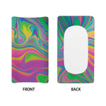 Psychedelic Soap Bubble Print Changing Pad Cover