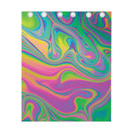 Psychedelic Soap Bubble Print Curtain