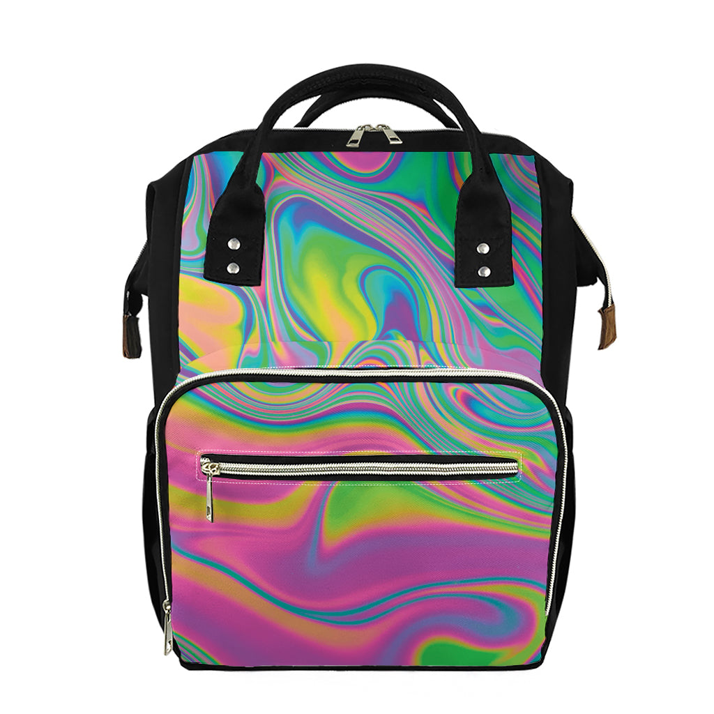 Psychedelic Soap Bubble Print Diaper Bag