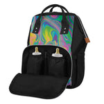 Psychedelic Soap Bubble Print Diaper Bag