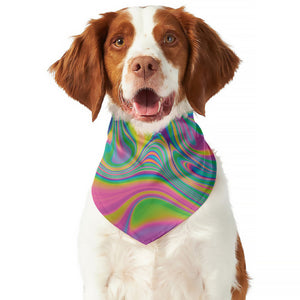 Psychedelic Soap Bubble Print Dog Bandana